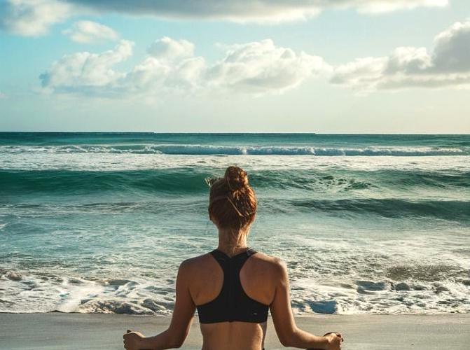 Meditative Moments by the Shoreline