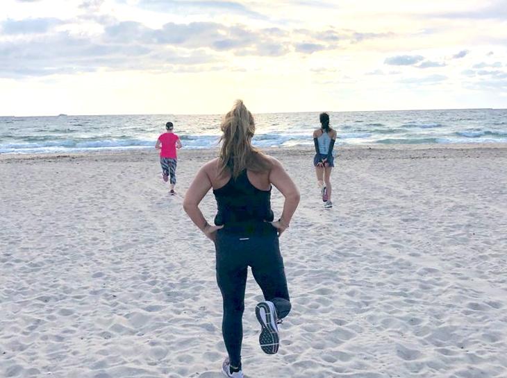 Outdoor Fitness Boot Camp on the Beach